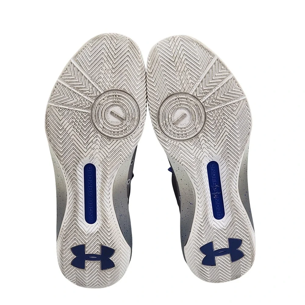 Under Armour SC 3Zero Mens 13 Gray Blue Curry‎ Basketball Shoes 1298308